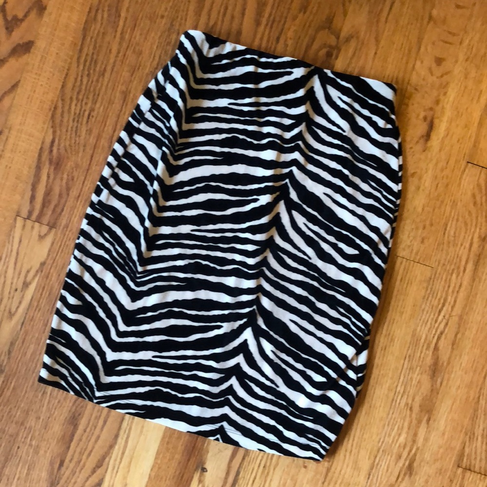 Vintage 90’s Velvet Zebra Print Mini Skirt 5.7.9